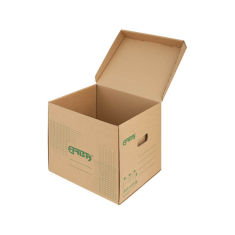 Úložný box přírodní zelený tisk