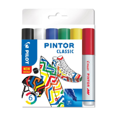 Pilot Pintor M Classic sada popisovačů 6 barev