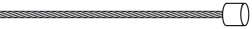 Brzdové lanko,1,2mm,2100mm,head 4x4