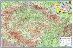 Podložka na stůl mapa ČR 60x40cm