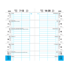 Diář 2025 čtrnáctidenní kapesní PASTELINi modrý