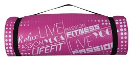 Podložka LIFEFIT® YOGA MAT EXKLUZIV PLUS, 180x58x1,5cm, bordó