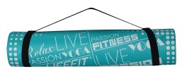 Podložka LIFEFIT® YOGA MAT EXKLUZIV , 100x58x1cm, tyrkysová