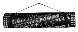 Podložka LIFEFIT® YOGA MAT EXKLUZIV , 100x58x1cm, černá