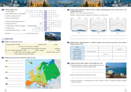 8.ročník Zeměpis Evropa 1.díl Pracovní sešit