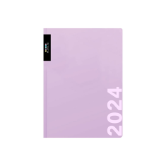 Diář 2024 denní PASTELINi A5 fialový