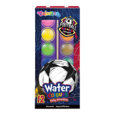Vodové barvy Colorino Fotbal 12ks