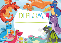 Diplom A4 Draci