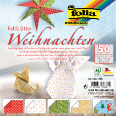 Papír na origami Vánoce 50ks