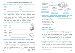 5.ročník Český jazyk Pracovní sešit 2.díl