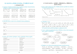 5.ročník Český jazyk Pracovní sešit 1.díl