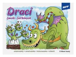 Omalovánky A5 Draci