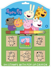 Dřevěná razítka peppa Pig 5+1