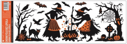 Okenní folie Halloween s glitry