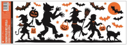 Okenní folie Halloween s glitry