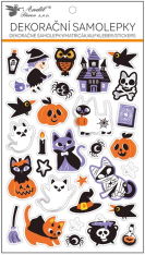 Samolepky Halloween Kočky