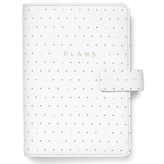 Diář Filofax A6 Botanical bílá