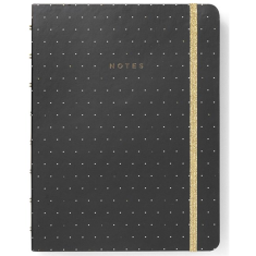 Zápisník A5 Filofax Notebook Moonlight Černá