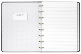 Zápisník A5 Filofax Notebook Moonlight Černá