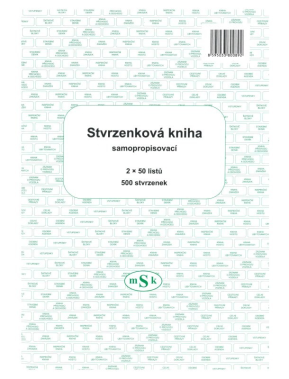 Tiskopisy MSK kniha stvrzenková NCR/89