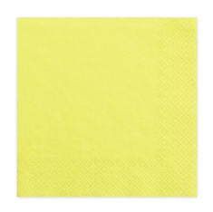 Papírové ubrousky 20ks žluté