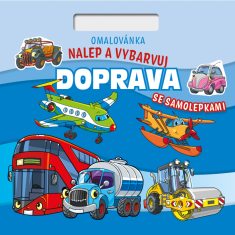 Omalovánky Nalepuj a vybarvuj! Doprava