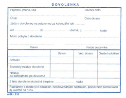 Dovolenka A6/213