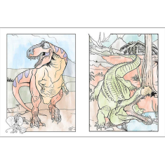 Vodové omalovánky A4 Dinosauři
