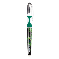 Bombičkové pero gumovací Strigo tmavě zelené