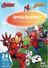 Omalovánky A4 se samolepkami Marvel