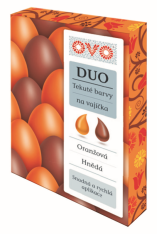 Tekutá barva OVO Duo oranžová/hnědá