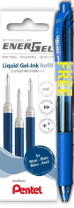 Gelová náplň Pentel LR7-3C modrá 3ks+Energel BL107 modrý