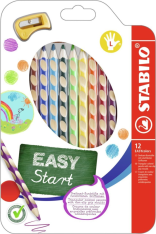 Trojhranné pastelky Stabilo EASYcolors 12ks pro leváky