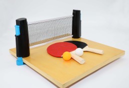 Set na pingpong RULYT®, 2 x raketa, 3 x míč, síťka