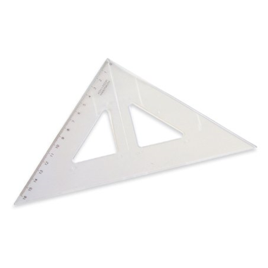 Trojúhelník KOH-I-NOOR 45/177 s kolmicí pro leváky