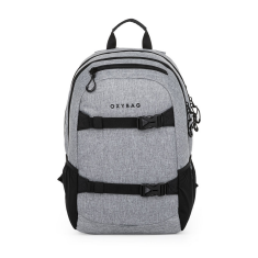 Studentský batoh + etue OXY Sport Grey Melange