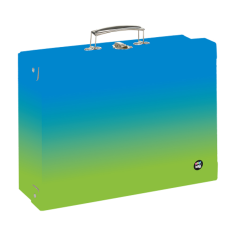 Kufřík A4 hranatý OXY Ombre Blue-green