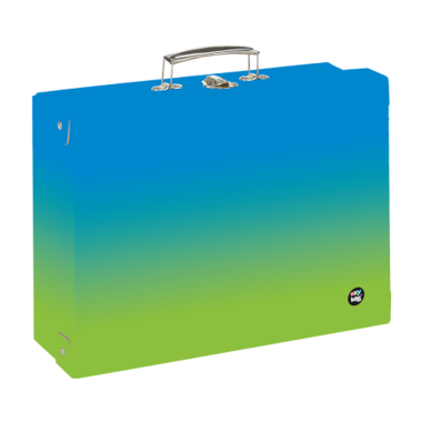 Kufřík A4 hranatý OXY Ombre Blue-green
