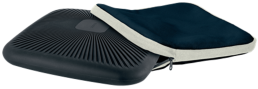 Balanční polštář Leitz Ergo s textilním potahem tmavě šedá