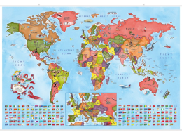 Ilustrovaná mapa států světa s lištami