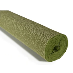 Krepový papír 50x250cm olivově zelený