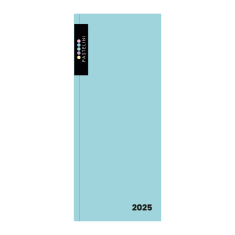 Diář 2025 měsíční kapesní PASTELINi modrý