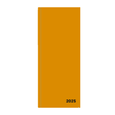 Diář 2025 měsíční kapesní PASTELINi žlutý