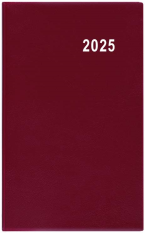 Diář 2025 čtrnáctidenní Gustav-PVC bordó