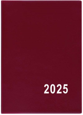 Diář 2025 čtrnáctidenní Hynek-PVC bordó