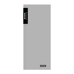 Diář 2025 měsíční kapesní PASTELINi šedý