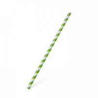 Bio papírové brčko Jumbo barevná spirála 25cm 100ks