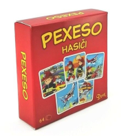 Pexeso v papírové krabičce Hasiči