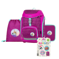 Školní set 4dílný Oxy Sherpy Pink