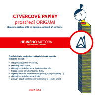 1.ročník Prvouka Hejného metoda Čtvercové papíry pro prostředí Origami